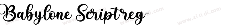 Babylone Script reg字体转换 Babylone Script reg字体转换